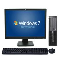 HP Windows 7 Pro, 2.66GHz C2D, New 4GB Memory, 500GB, WiFi, 19" LCD(Brands may vary)-(Certified Reconditioned)
