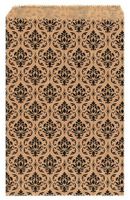 RJ Displays- 200 Pack Damask Brown Kraft Paper Bags, 4" x 6" inch for Candy, Cookies, Small Gift, Crafts, Party Favor, Cookies, Candy, Chocolate, Small Gifts, Sandwich, Jewelry Merchandise