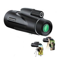 Monocular Telescope, 12×50 High Power HD SUNCOER Monocular with Smartphone Holder and Tripod Waterproof HD FMC Bak4 Prism for Youth Bird Watching Match Hunting Camping Outdoor Sporting