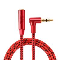 3.5mm Audio Extension Cable, CableCreation 10FT TRRS 4-Conductors Angle Male to Female Audio Stereo Cord with Silver-Plating Copper Compatible with iPhones,Tablets, Sony Beats, PS4 Headset &More