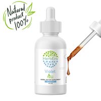 Violet A120 Alcohol Herbal Extract Tincture, Organic Violet (Viola Tricolor) Dried Leaf (4 fl oz)