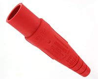 Leviton 16D24-UR 16-Series Taper Nose, Male Plug Contact, Cam-Type, Detachable, Double Set Screw Termination, Red