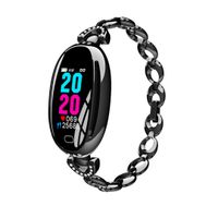 Fitness Tracker Activity Tracker Waterproof Color Screen Fashion Women Watch Heart Rate Blood Pressure Monitoring Smart Bracelet Step Counter Calorie Pedometer Bluetooth Wristband Lady Gift (Black)