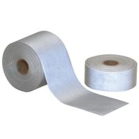 Safety Signs Sew On DIY Reflective Fabric Tape DIY Reflective Tape Silver Light Weight Silver Reflective Fabric (2Inch x 10Foot)