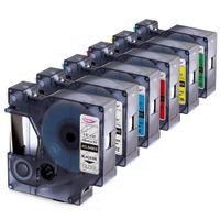 Anycolor Replacement for DYMO D1 Label Tapes Color Combo Set Equivalent DYMO 45010 45013 45016 45017 45018 45019 Compatible with DYMO LabelManager 160 280 420P PnP 220P 360D 450 210D, 6-Pack
