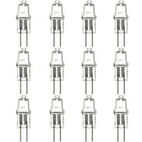 Sunlite Series Q20/CL/G4/24V/12PK Halogen 20W 24V Q20 Single Ended Capsule Light Bulbs, Clear Finish, 3200K Bright White Bi-Pin (G4) Base, 12 Pack