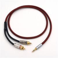 Monster Audio Cable Stereo Male 3.5mm to 2 RCA - 2M (6 Feet) Hi-Fi for Audiophile MP3/4 CD PC IPAD iPod