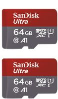 SanDisk 64GB X2 (128GB) MicroSD HC Ultra Uhs-1 Memory Card