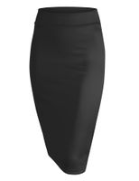 Made By Johnny WB700 Womens Scuba Midi Skirt L Black