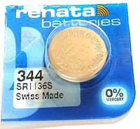 2  x Renata Battery 344  SR1136W
