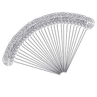 50pcs DIY Heart Ring Loop Star Shape Craft New Wire Clip Card Note Photo Memo Holder Metal Clamp Clay Cake Accessories Decor (Ring loop)