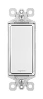 Pass & Seymour TM873WCC10 3-Way 15 Amp Single Pole/3-Way Rocker Wall Light Switch, Three, White