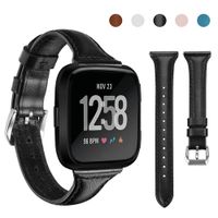 Lintelek Silicone Replacement Bands Compatible with Fitbit Versa, Eco-Friendly Wristband Breathable Soft Bands Washable Straps for 5.5-8.5 Inches, Quick Drying (Large, Dark)