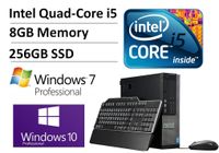 Flagship Dell Optiplex 9020 Small Form Factor Business Desktop - Intel Quad-Core i5-4590 up to 3.7GHz, 8GB DDR3, 256GB SSD, DVD±RW, WLAN, USB 3.0, Keyboard/Mouse Included，Windows 7/10 Pro