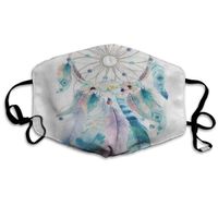 Face Mask Watercolor Bohemian Dreamcatcher Inspiring Cycling Half Face Earloop Ski Mask for Man