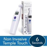 ADC Temple Touch Digital Fever Thermometer, Non Invasive and Quick Read, Suitable for Babies, Newborns, Kids, and Adults, Adtemp 427, White