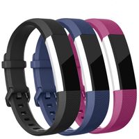 Vetoo Band Compatible for Alta HR/Alta Straps, Soft Adjustable Replacement Band Accessory with Secure Watch Clasps, Pack of 3