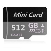 SADBOX 512GB Micro Card SDXC Class 10 Memory Card with Adapter High Speed Memory Card TF Card，Designed for Android Smartphones, Tablets and Other Micro SD Card Compatible Devices (Gray)