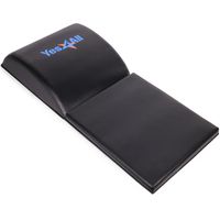 Yes4All Ab Exercise Mat with Tailbone Protecting Pad, Abdominal Wedge - Support for Abs Workout, Sit Up - Abdominal Mat Tailbone Protector (Black)