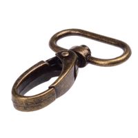 1-inch Antique Brass Curved Lobster Clasps Swivel Trigger Clips Snap (Pack of 20)