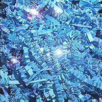 Iridescent Light Blue Crinkle Cut Paper Shred 15 oz. Gift Basket Package Grass Filler Decoration Wrap Bedding