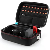 AGPTEK Hard Carrying Case for the complete Nintendo Switch System, HDMI cable, Game Cards, Switch Pro Controller, power adapter, EVA Portable Travel Storage Case