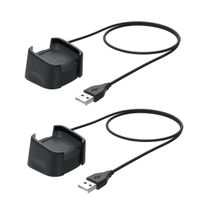HATALKIN Charger Cable Compatible with Fitbit Versa 2 Charger Replacement USB Charging Cable Dock Stand for Versa 2, Versa 2 Lite, Versa 2 SE (2-Pack)