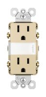Legrand - Pass & Seymour radiant NTL885TRICC6 LED Night Light with Two 15A Duplex Tamper-Resistant Wall Plug Electrical Outlet, Ivory