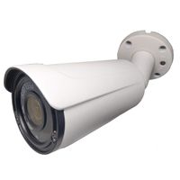 101AV 1080P True Full-HD Security IR Bullet Camera 4 in 1(TVI, AHD, CVI, CVBS) 2.4Megapixel CMOS Image Sensor 2.8-12mm Variable Focus Lens in/Outdoor WDR OSD Camera (White)