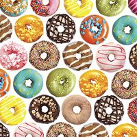 Delicious Donuts Gift Wrapping Roll - 24in x 15ft