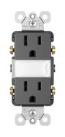 Legrand - Pass & Seymour radiant NTL885TRBKCC6 LED Night Light with 15A Duplex Tamper-Resistant Wall Plug, Black