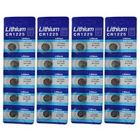 Generic Cr1225 Br1225 1225 3V Lithium Batteries 20 Pcs 4 Cards