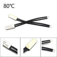 Godagoda 1 Pcs 250V 5A 50~155℃ Bimetal Disc Thermostat Temperature Switch Control Normal Close Thermostat Thermal Protector Controller