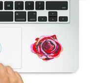 Pink & Red Rose Colorful Decal Compatible with All Apple MacBook Pro Air and Retina Trackpad