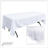 GFCC 60 x 102 -inch White Polyester Tablecloth