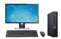 Dell Optiplex 3060 Micro Form Factor PC Desktop Bundle, 24" Display, Keyboard, Mouse, Intel i5-8500T 2.1GHz, 8GB RAM, 500GB HDD, Windows 10 Pro