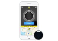 Pebblebee Key Finder Phone Finder Bluetooth Tracker with Replaceable Battery, 200 Feet Range, Amazon Alexa Integrated Skill, Stainless Steel, LED Light, Key Ring Included, Black