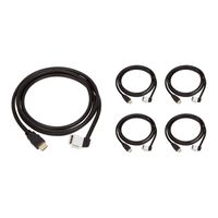 Buyer's Point HDMI Keystone Cable, 6ft (1.8m) 28 AWG, with Ethernet Female-Male (5, 90 Degree)