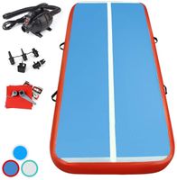 FBSPORT 13.12ft Inflatable Gymnastics Air Track Tumbling Mat Airtrack Mats for Home Use/Training/Cheerleading/Yoga/Water with Pump