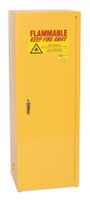 Eagle 1903 Safety Cabinet for Flammable Liquids, 1 Door Self Close, 4 gallon, 22-1/2"Height, 17-1/2"Width, 18"Depth, Steel, Yellow