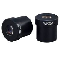 OMAX 2 WF25X Widefield Eyepieces for Stereo Microscopes 30.0mm