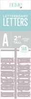 DCWVE Die Cuts with A View 2" Letter Pack Letterboard-Gray (148 pcs) LP-006-00010, 2"