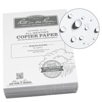Rite in the Rain Weatherproof Bulk Copier Paper, 8 1/2" x 11", 32# White, 500 Sheet Pack (No. 328511)