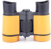 ASEEBY Binoculars for Kids Bird Watching Educational Learning Birthday Presents Gifts for Outdoor Hiking Play Toys for Boys and Girls 4x30mm (Orange)