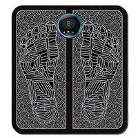 JERKEY Foot Massager, Portable Electric Massage Folding Mat with 6 Massage Modes, EMS Foot Massage Mat Promoting Blood Circulation Muscle Pain Relief,Charging