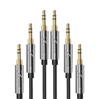 [3 Pack] AUX Audio Cable, Cellularize [4FT/1.2M - 24K Gold Plated, Hi-Fi Sound Quality] 3.5mm Auxiliary Audio Cord Compatible with Home Theater, iPods, iPhones, iPads