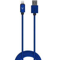 vCharged Blue 12 FT Longest Lightning Cable | MFi Certified | Nylon Braided Compatible with Latest iPhone, iPad & AirPods