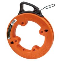 Klein Tools 56000 Fish Tape, 25-Foot Steel, Great for Heavy Duty Wire Pulls, Laser Etched for Conduit Measuring