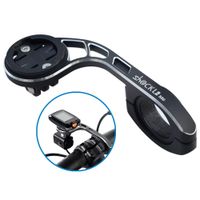 Shockli Aluminium Alloy Extended Out-Front Cycling Bicycle Computer Combo Mount for Garmin Edge 200 500 510 520 800 810 820 1000 1030, Bryton and Gopro Camera, Compatible Handlebar Sizes 31.8mm 25.4m