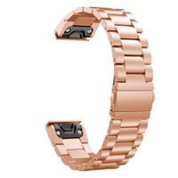 TeaBoy for Fenix 6 Pro/5 Band, Quick Release Easy Fit 22mm Solid Stainless Steel Metal Replacement Bands Strap Compatible with Garmin Fenix 5 Plus 6 Pro/Forerunner 935/945/ Instinct Smartwatch